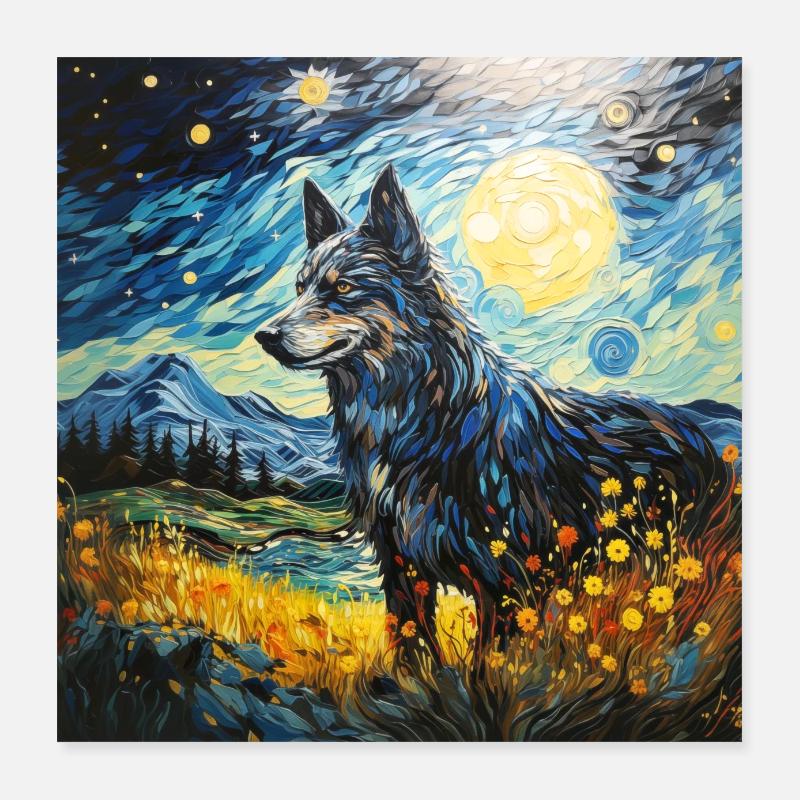 Wild Symphony Poster 40x40 cm