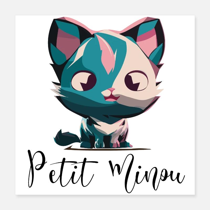 PETIT MINOU Poster 40 x 40 cm