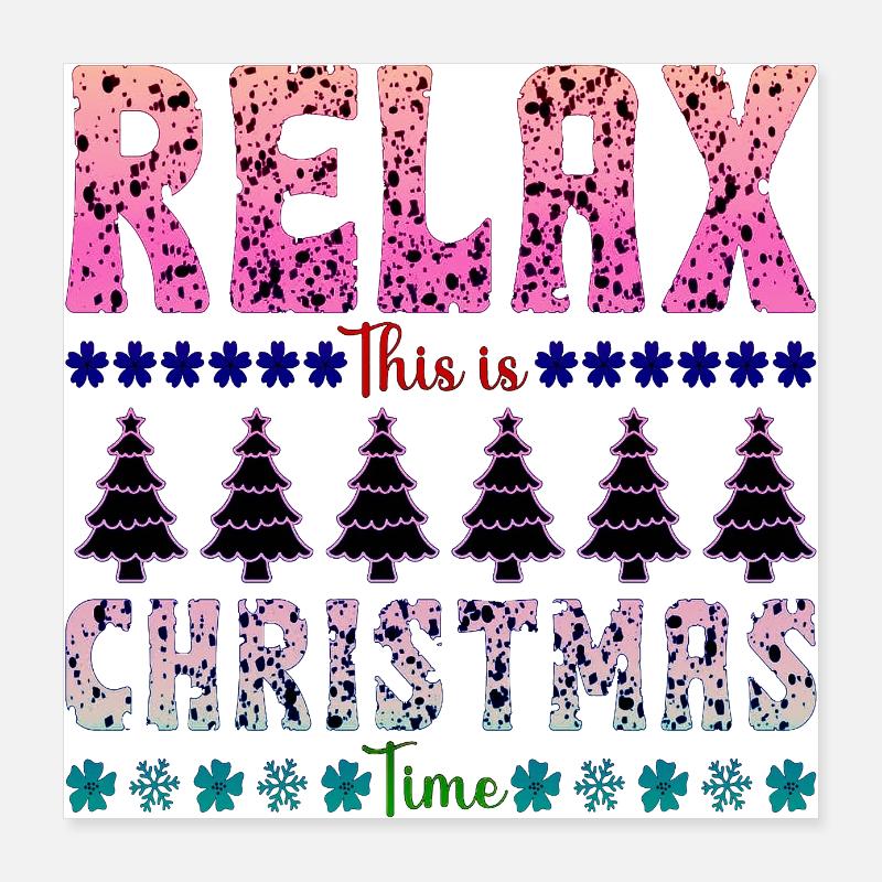 Noël Noël père Noël nicolas coquine Poster 40 x 40 cm