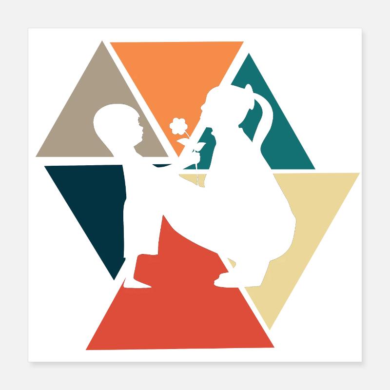 Vintage Retro Mama - Mama Geschenkidee Poster 40x40 cm