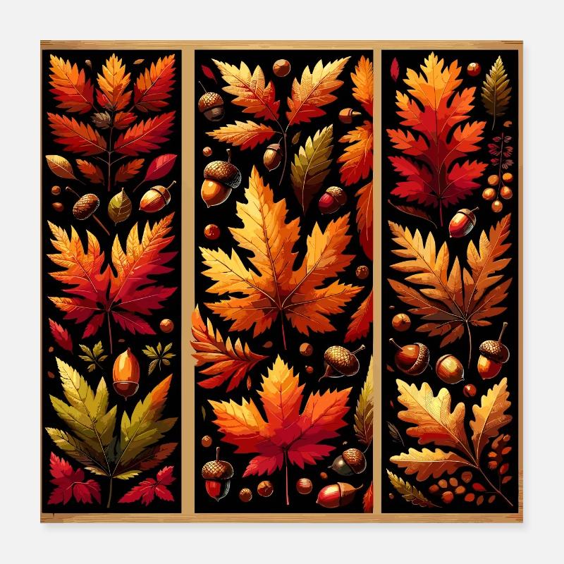 Les éléments de l’automne Poster 40 x 40 cm