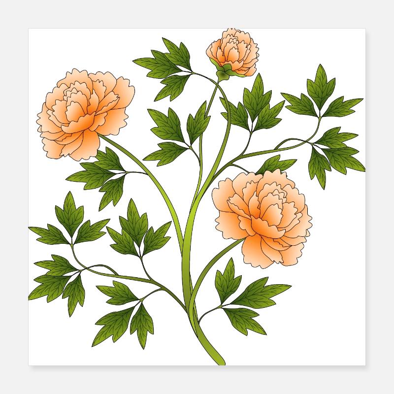 Fleur Poster 40 x 40 cm