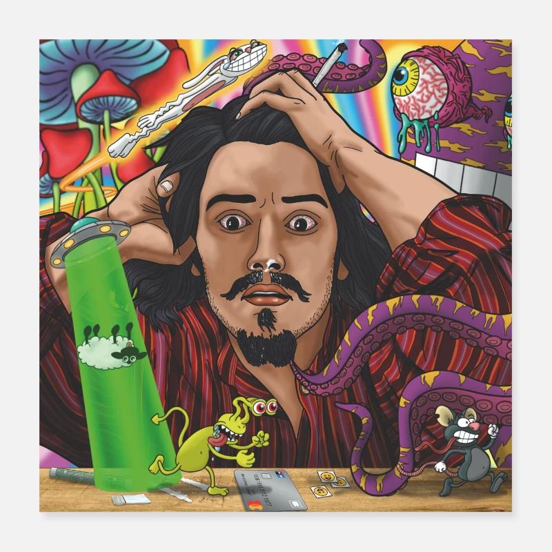 The Stoned Man Poster 16" x 16" (40x40 cm)