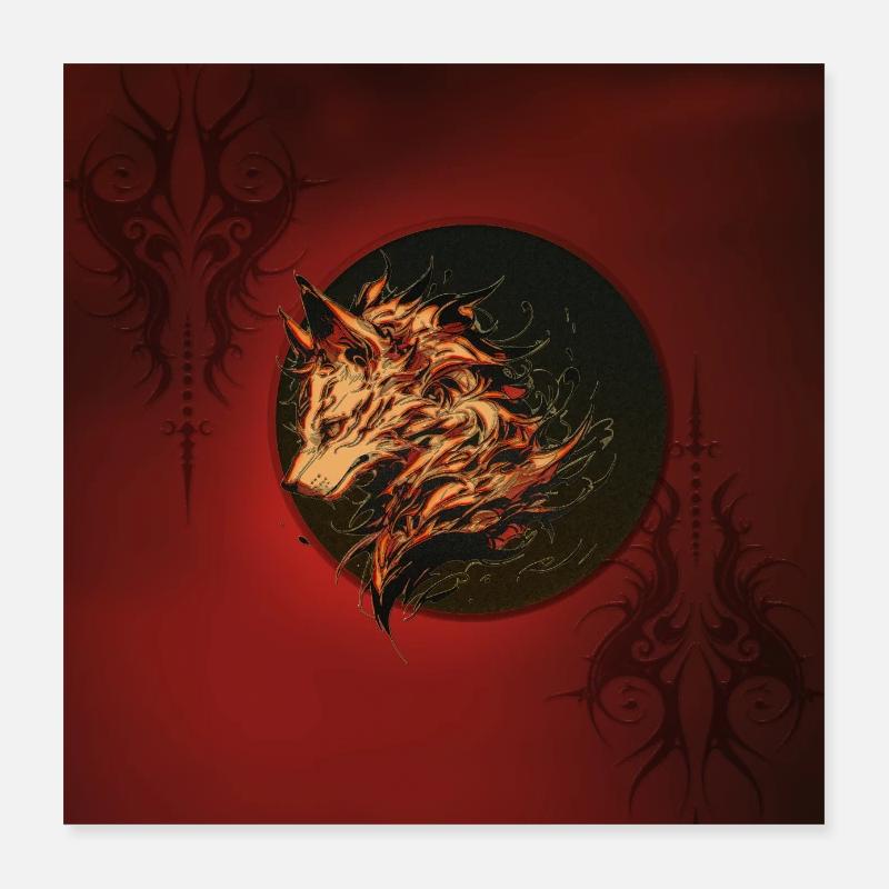 Mythical Fantasy Animal Poster 16" x 16" (40x40 cm)