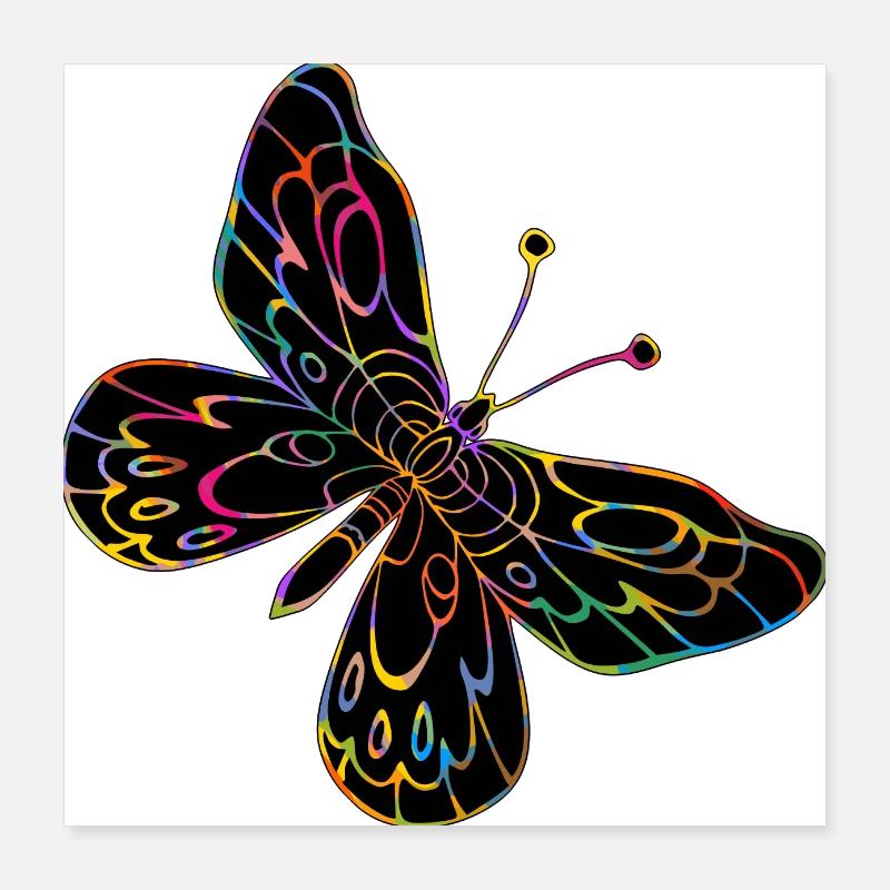 Butterfly Poster 16" x 16" (40x40 cm)