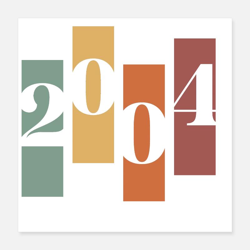 2004 Vintage Retro Poster 40x40 cm