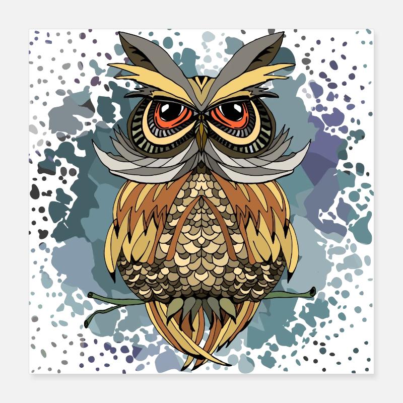 Vogel Poster 40x40 cm