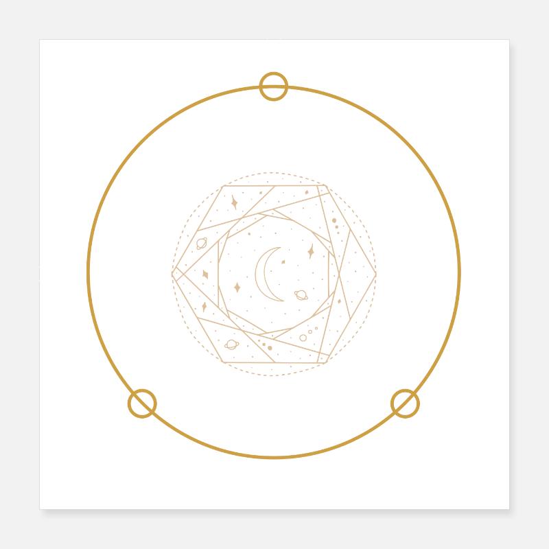 Zodiac Circle Poster 16" x 16" (40x40 cm)