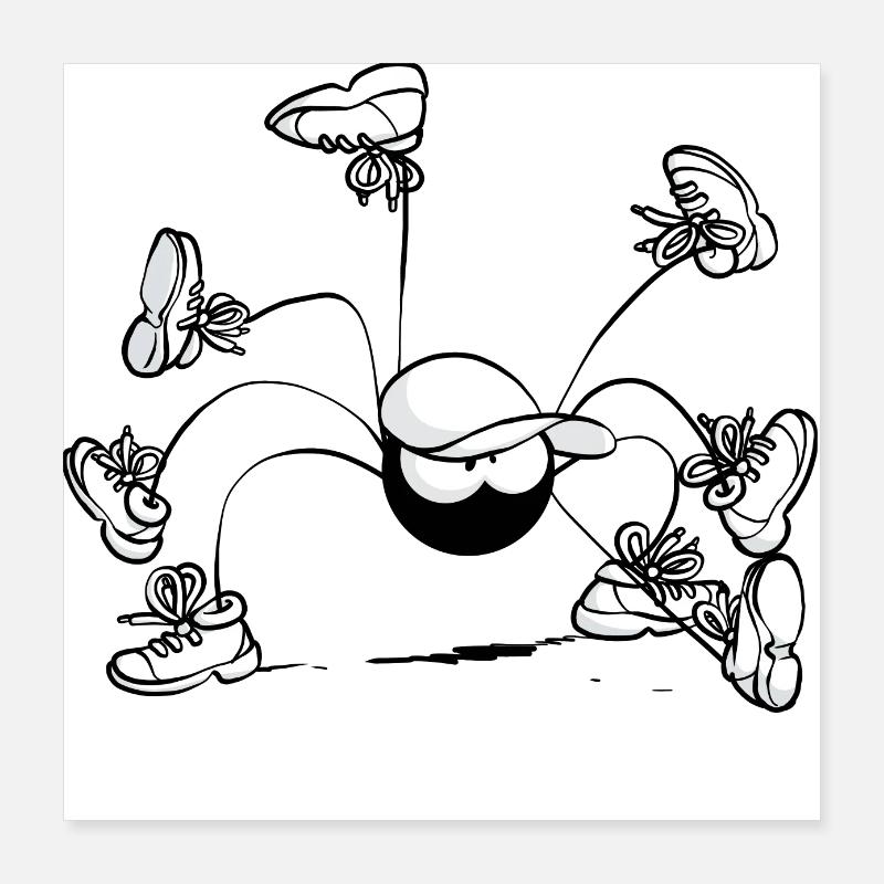 Beth the Spider - The Gait Poster 16" x 16" (40x40 cm)