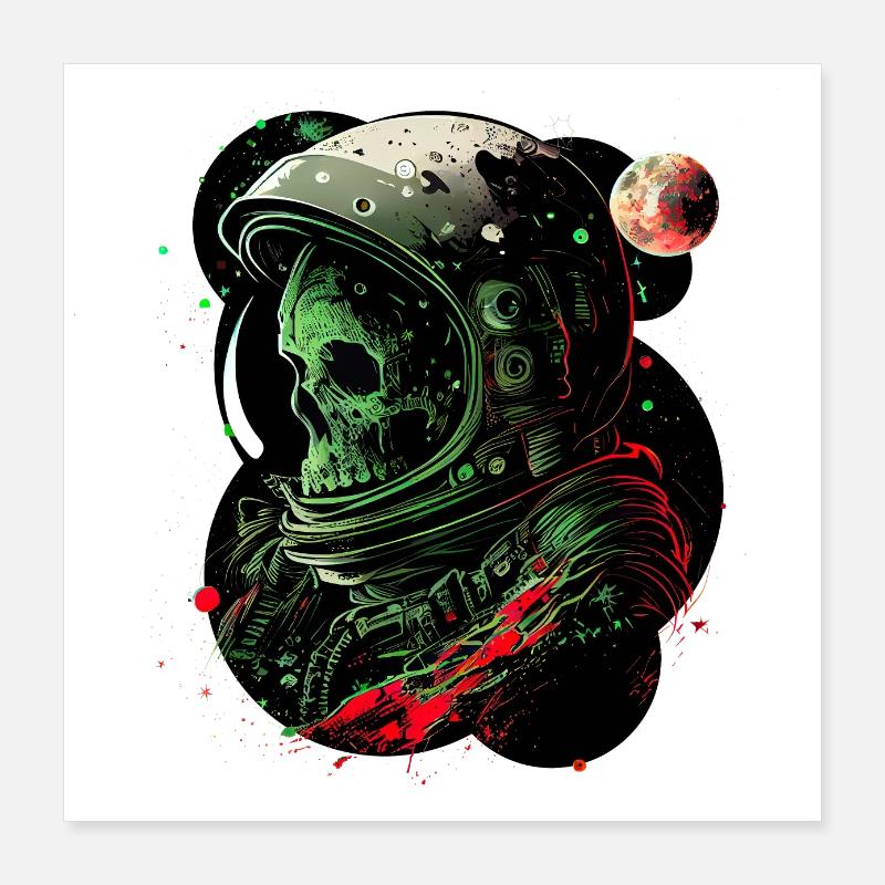 Mort dans l’espace Poster 40 x 40 cm