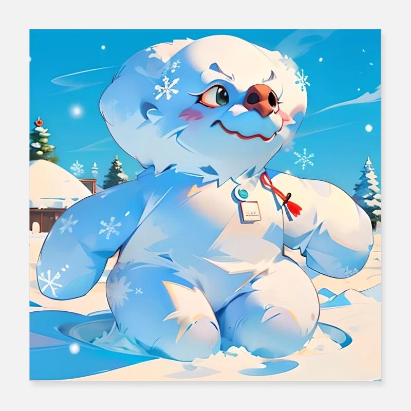 Snowman Poster 16" x 16" (40x40 cm)