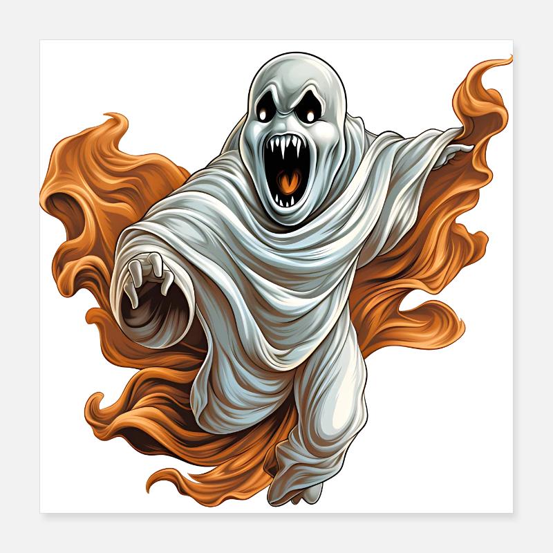 Eerily beautiful ghost Poster 16" x 16" (40x40 cm)