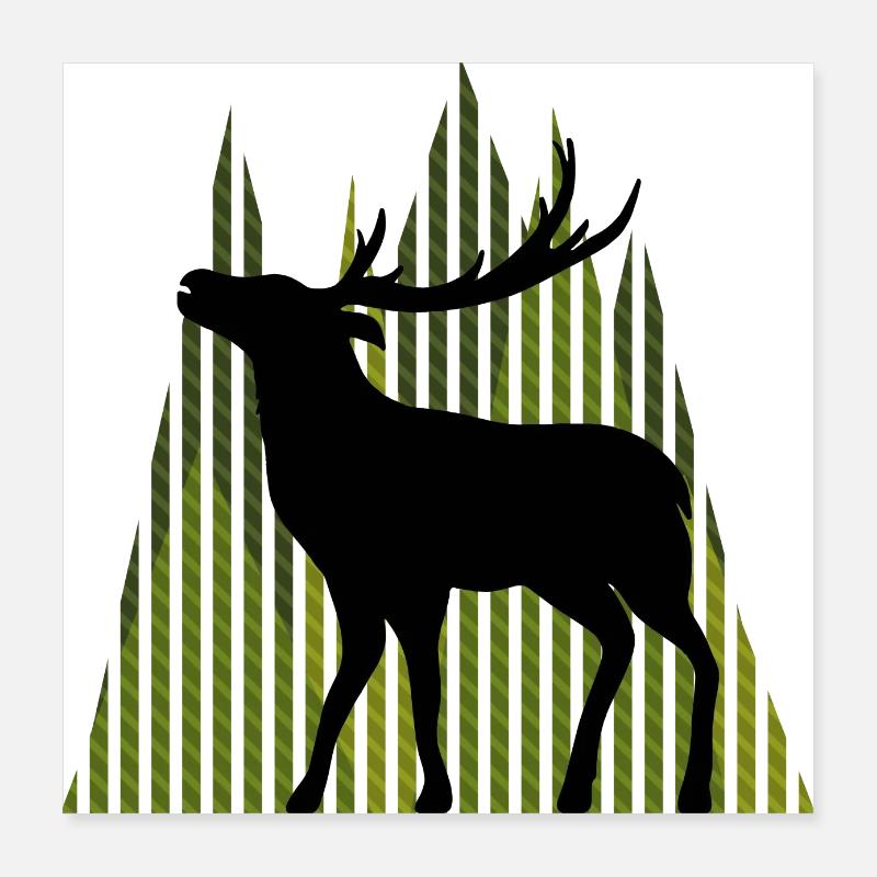 Deer Poster 16" x 16" (40x40 cm)