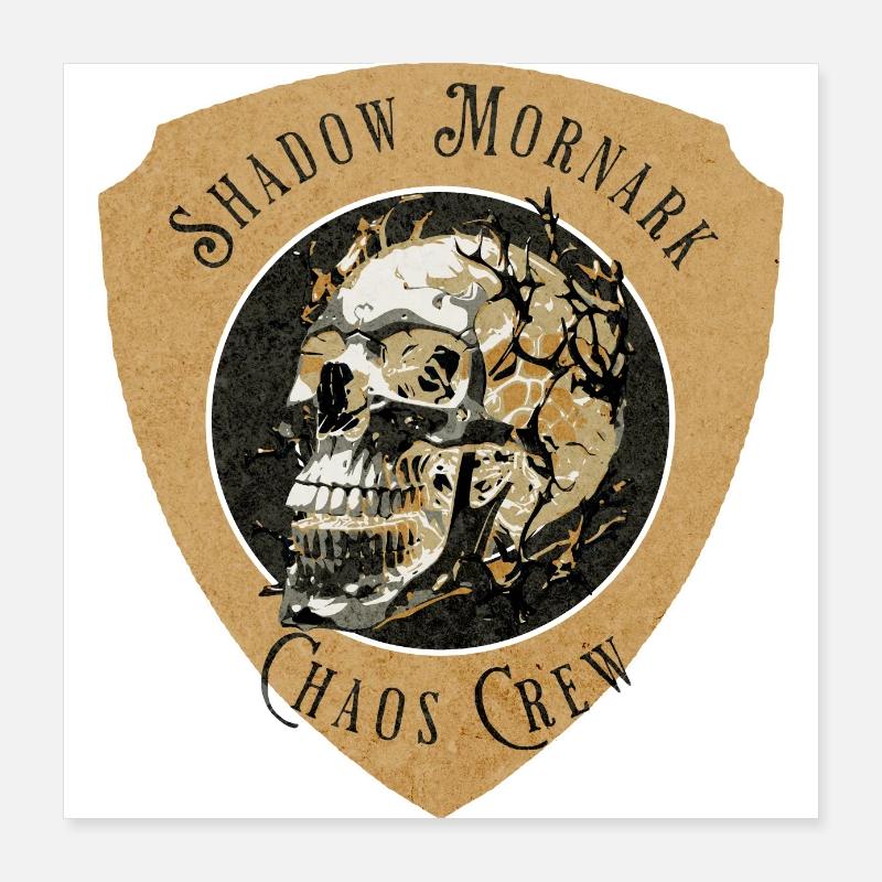 Shadow Monark, équipe de paintball, Chaos Crew Poster 40 x 40 cm