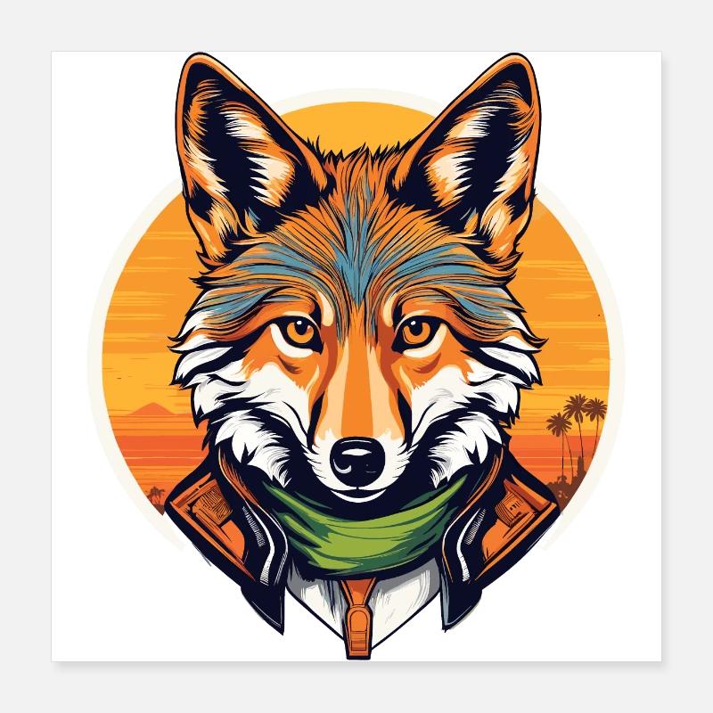 Chacal Poster 40 x 40 cm