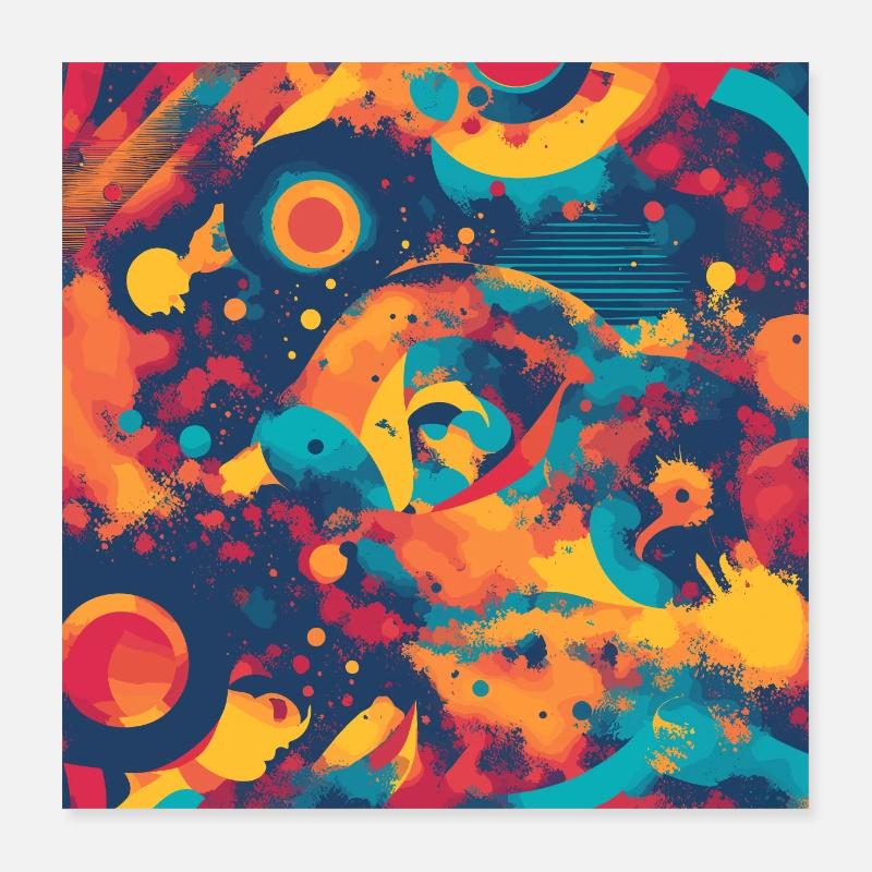 Fusion radieuse Poster 40 x 40 cm