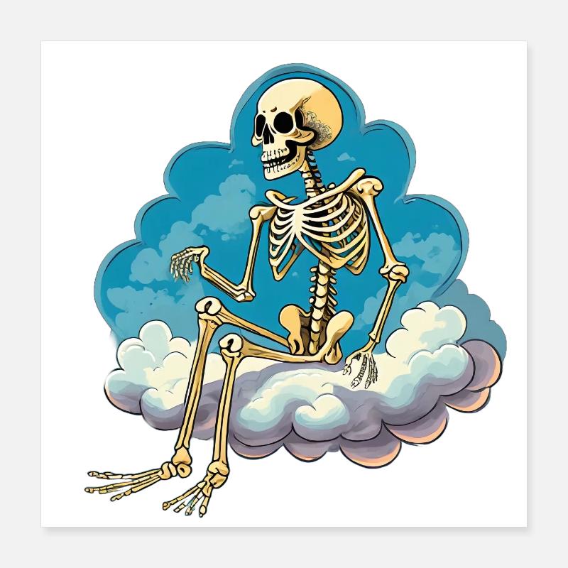 Wolkenruhe Poster 40x40 cm