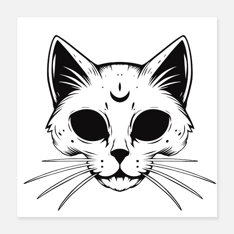 Chat Poster 40 x 40 cm