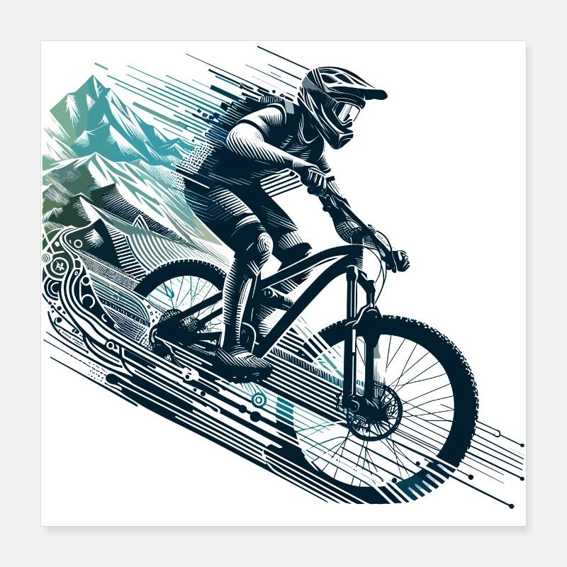 VTT VTT Descente Cadeau Poster 40 x 40 cm