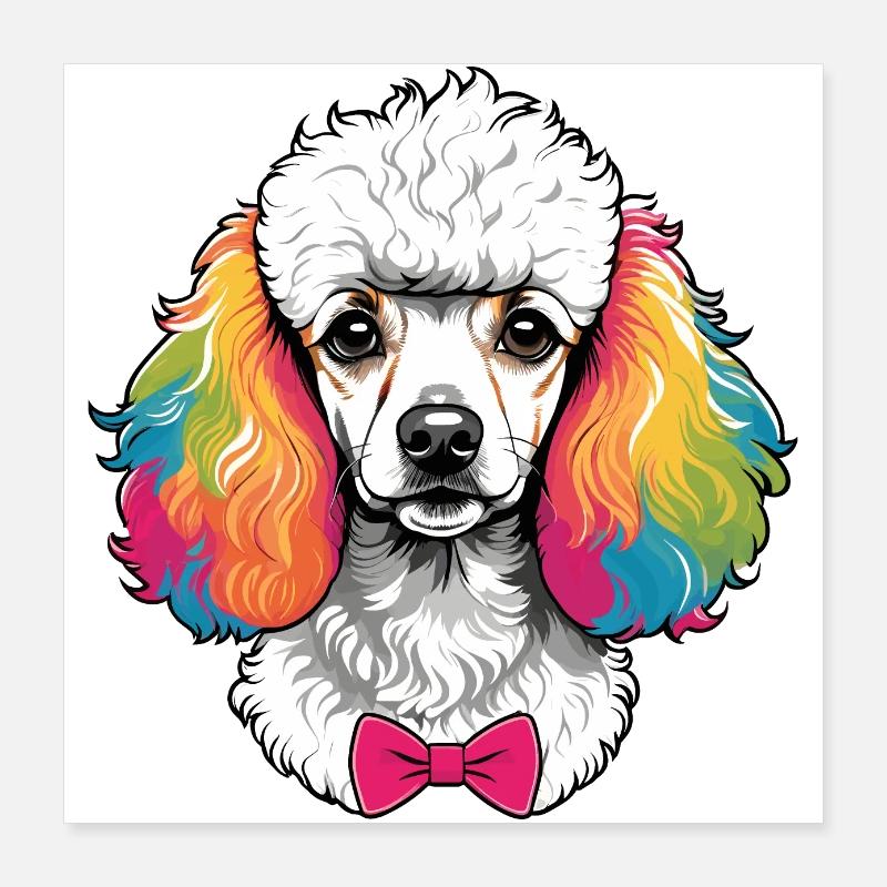 Poodle Poster 16" x 16" (40x40 cm)