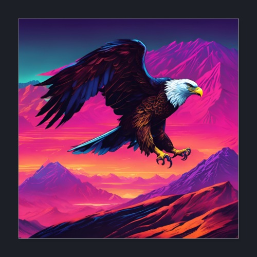 Proud Eagle collection - Eagle 6 - Poster 40x40 cm