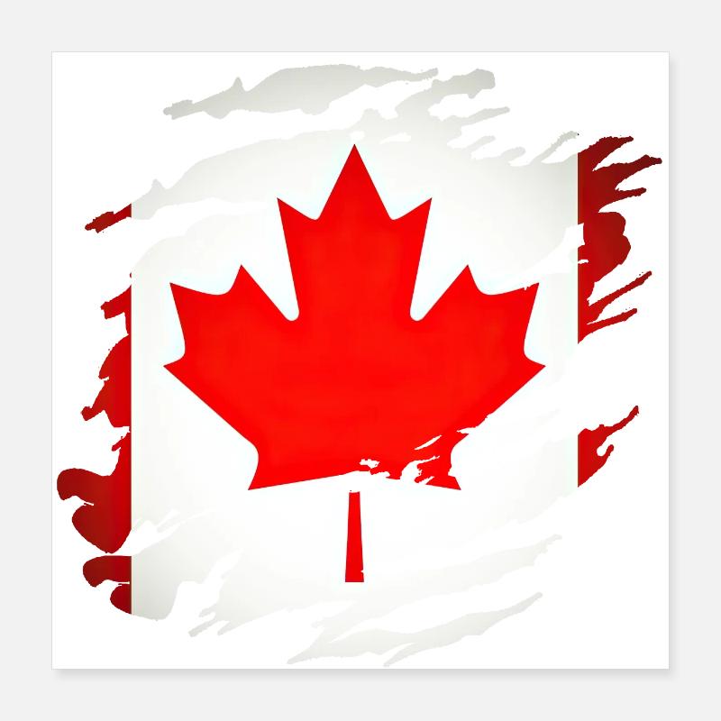 Kanada Kanada Nordamerika Reisen Maple Leaf Montreal Poster 40x40 cm