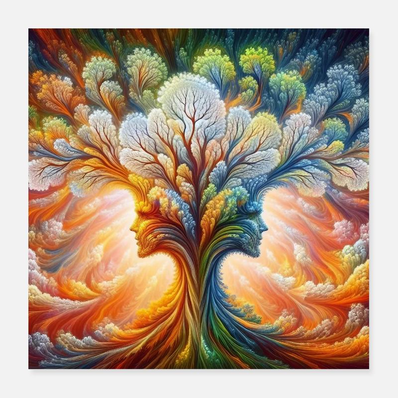Arbre de Vie Poster 40 x 40 cm