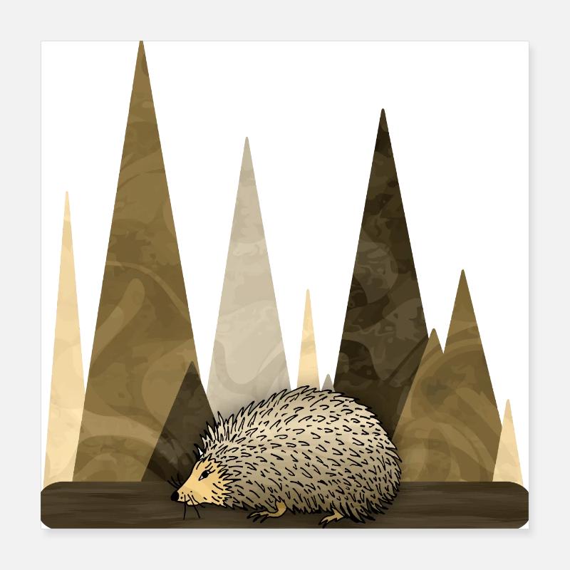 Igel Poster 40x40 cm