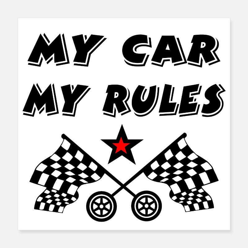 Auto Poster 40x40 cm