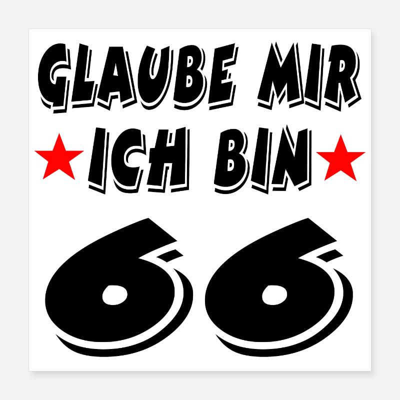 Geburtstag Poster 40x40 cm