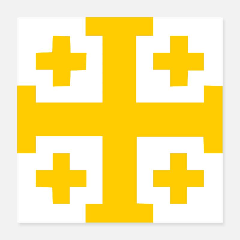 Jerusalem Cross Jerusalem Cross Poster 16" x 16" (40x40 cm)