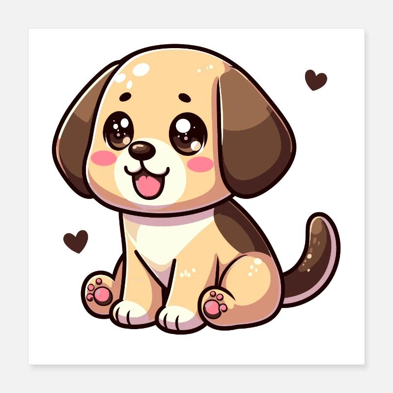 Bébé Labrador Mignon Poster 40 x 40 cm