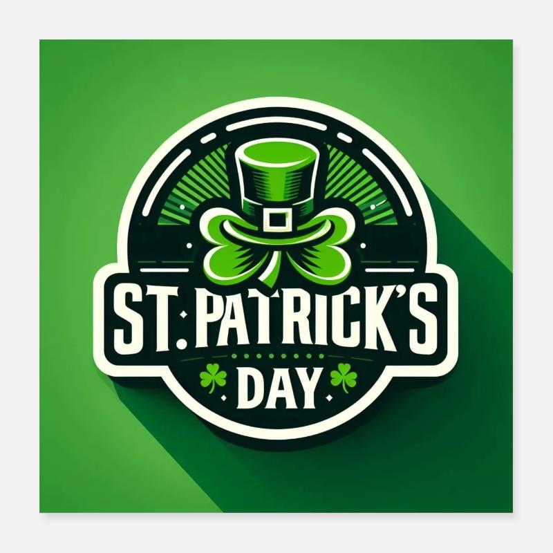 St Patrick's Day Poster 16" x 16" (40x40 cm)