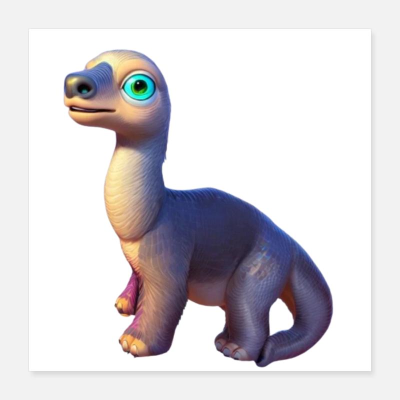 Dinosaurier Poster 40x40 cm