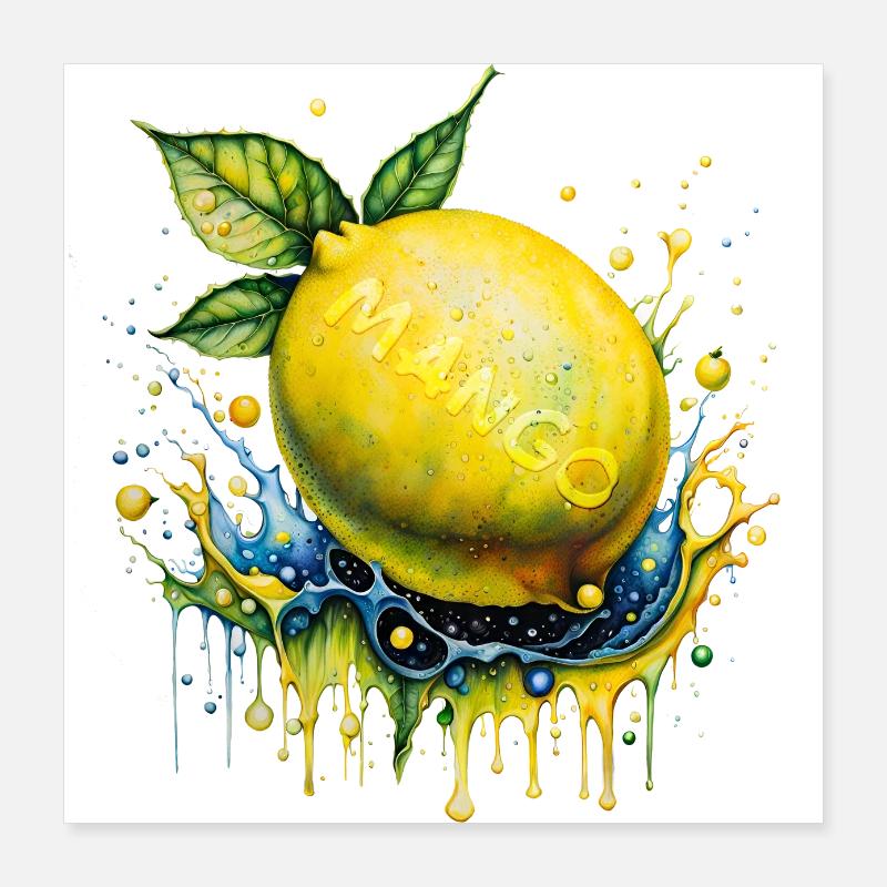 Citron Mango Poster 40x40 cm