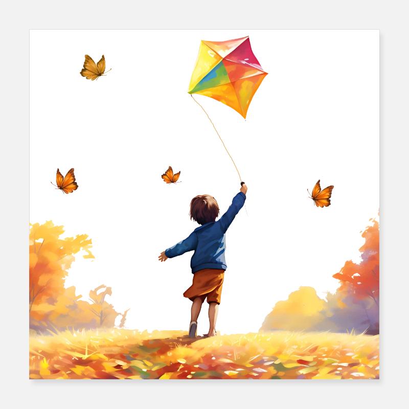 Children spend time learning and discovering Poster 16" x 16" (40x40 cm)