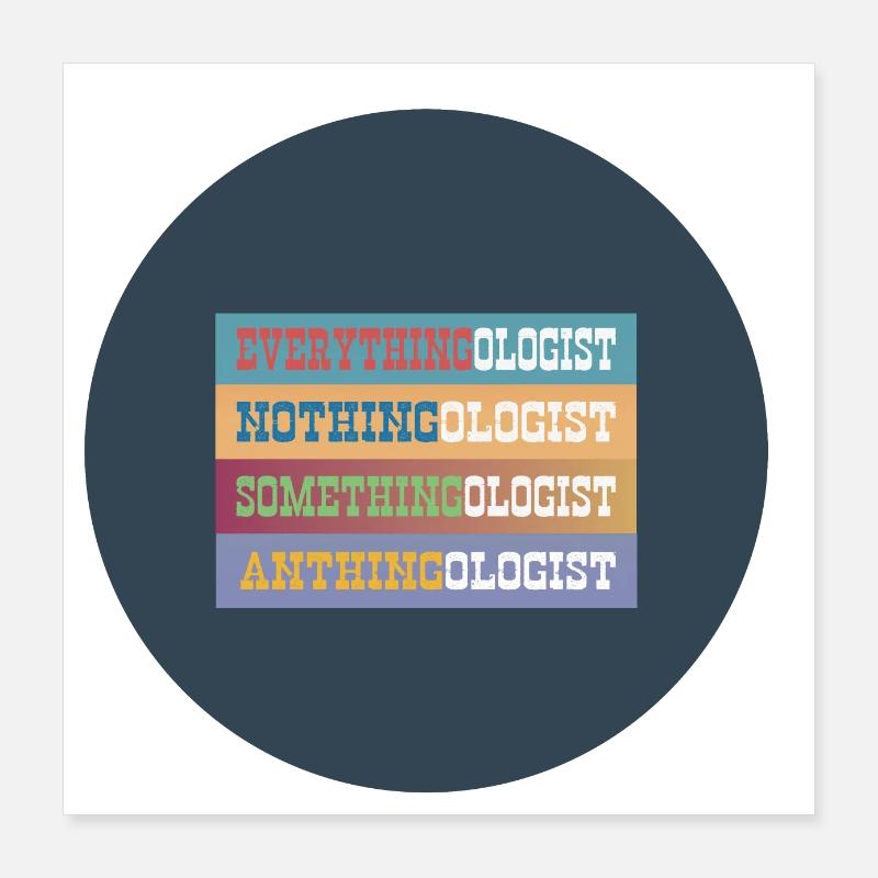 Toutologue Poster 40 x 40 cm