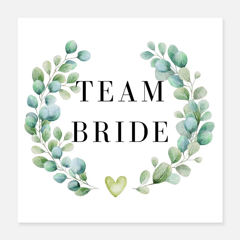 Team Floral Strap - Matching Tshirt Poster 16" x 16" (40x40 cm)