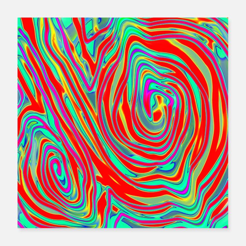 Double Wvertlspiral Poster 40 x 40 cm