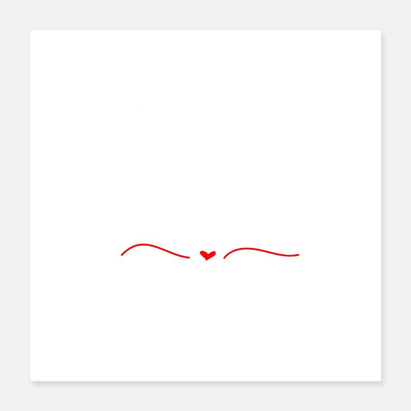 Bald eine Dame Poster 40x40 cm