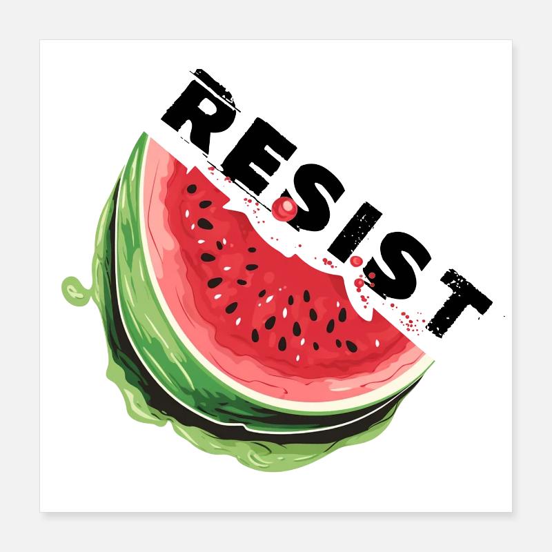 Ce n’est pas une pastèque, résistez à la Palestine Poster 40 x 40 cm