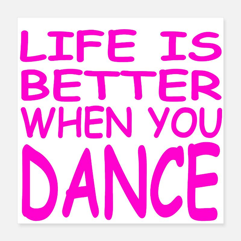 Dance Poster 16" x 16" (40x40 cm)