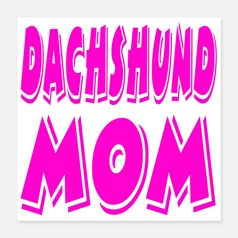 Dackel Poster 40x40 cm