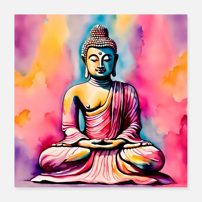 Buddha Poster 40x40 cm