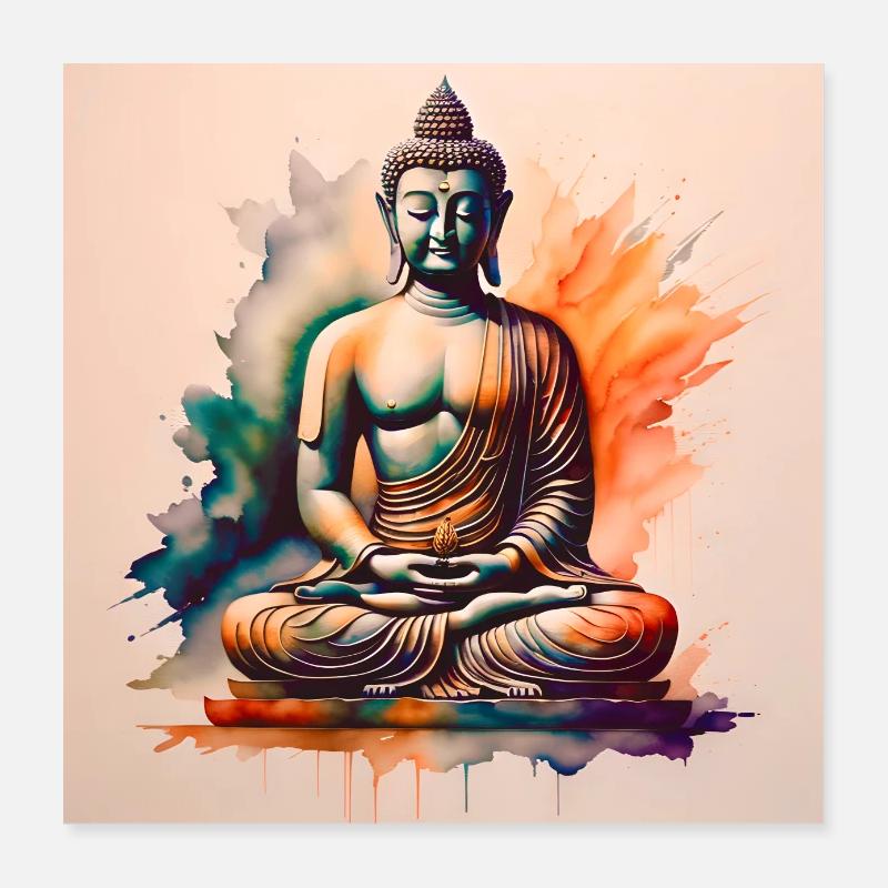 Buddha Poster 40x40 cm