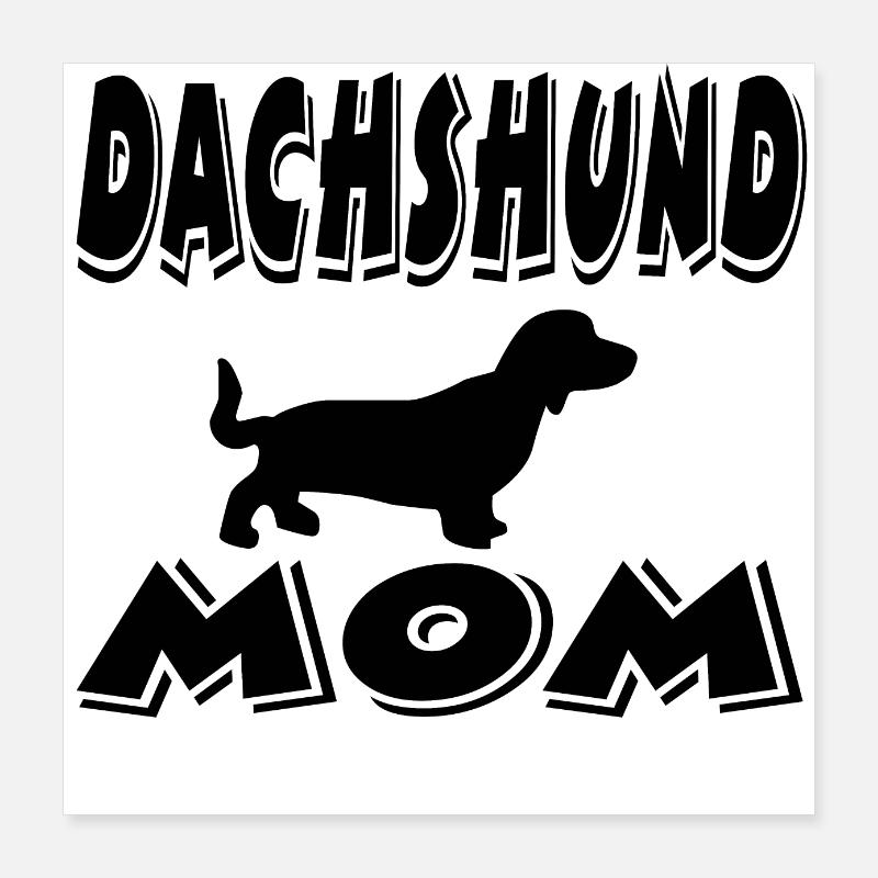 Dackel Poster 40x40 cm