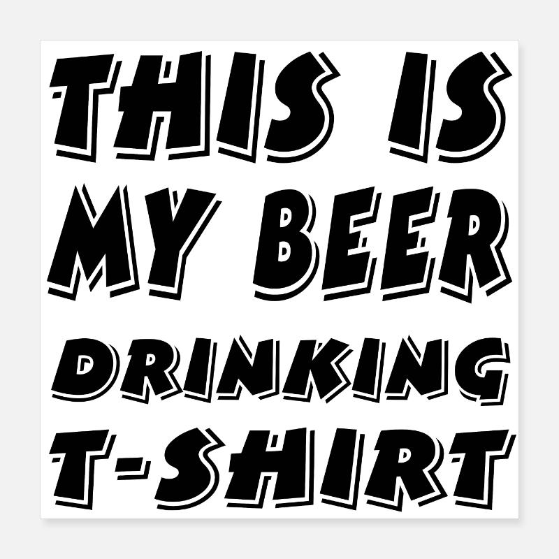 Bière Poster 40 x 40 cm