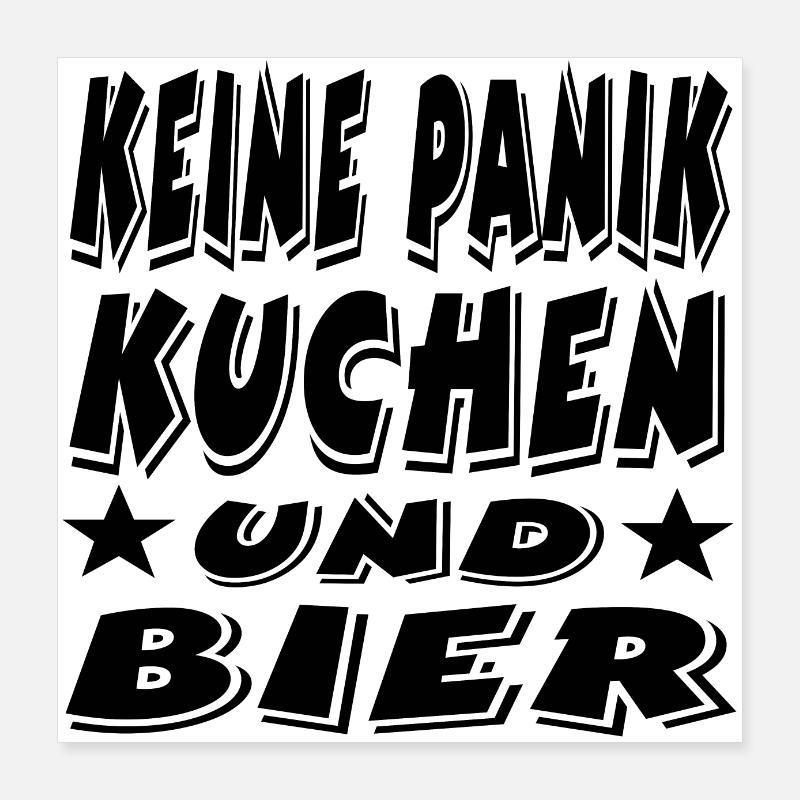 Kuchen Poster 40x40 cm