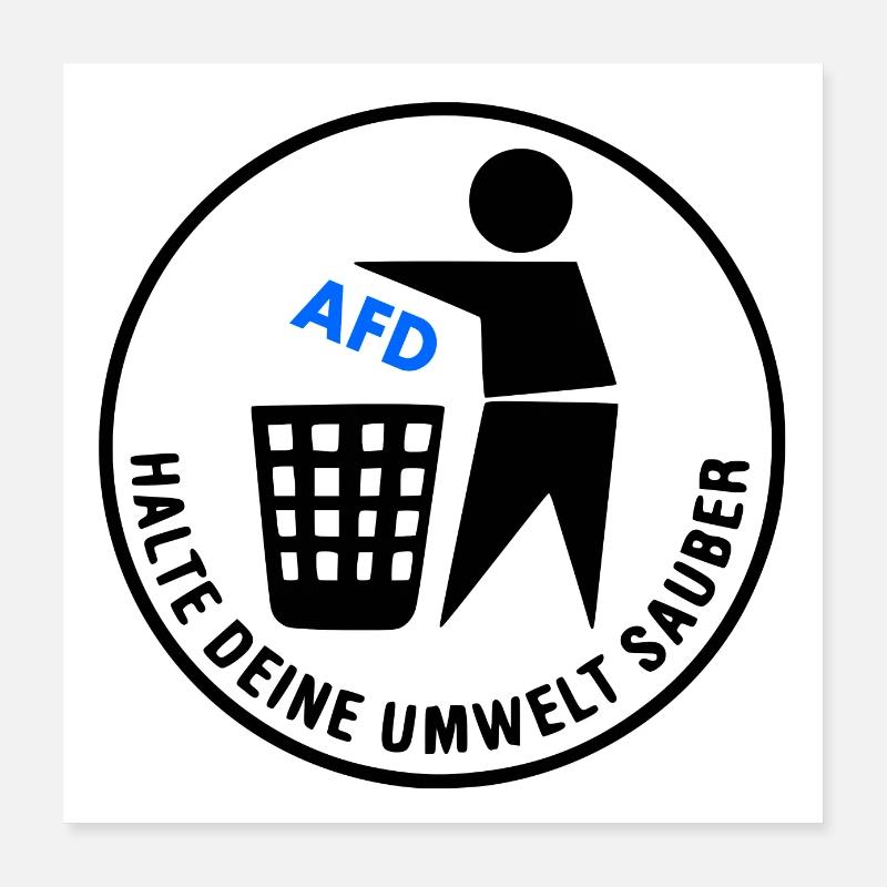 Keep your environment clean Poster 16" x 16" (40x40 cm)