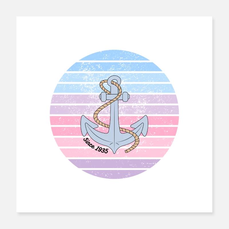 Anchor Poster 16" x 16" (40x40 cm)